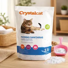 Imagen de Piedras Sanitarias Silica Crystalcat Para Gatos 3,8l