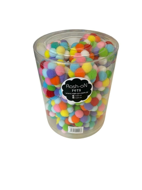 PELOTA POMPOM MULTICOLOR X 36 UNIDADES SYM026 - comprar online
