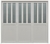 Porton de Aluminio 36mm Vidrio Vertical
