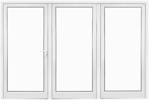 Porton 3 hojas Vidrio Entero