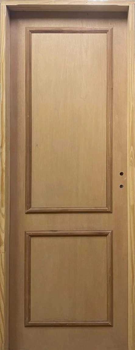Puerta de Interior enchapada en Cedro con Molduras 80x200
