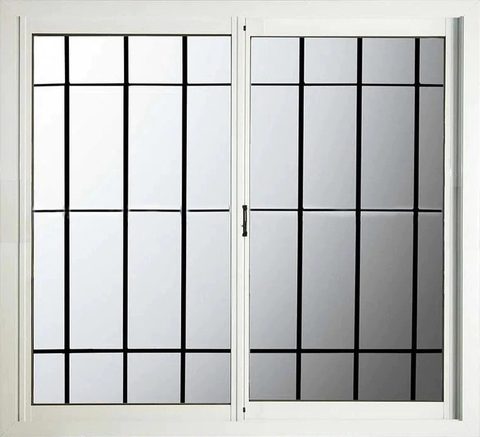 Ventana Aluminio con Reja 150x120