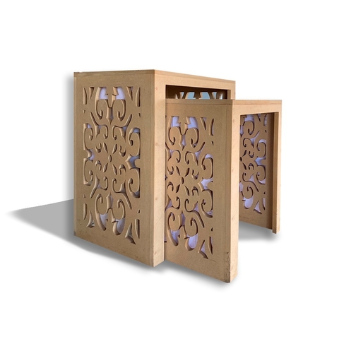 Mesa De Luz O Mesa De Centro Tipo Nido Caladas