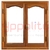 Ventana en Madera Vidrio entero 100x150