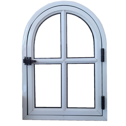 Ventana medio punto en aluminio