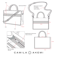BOLSA MINI TONE EM COURO CAMEL na internet