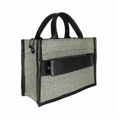 BOLSA MINI TONE CAMEL EM COURO GRAFITE - loja online