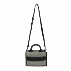 Imagem do BOLSA MINI TONE CAMEL EM COURO GRAFITE