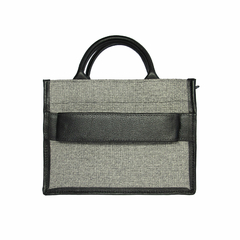 BOLSA MINI TONE CAMEL EM COURO GRAFITE