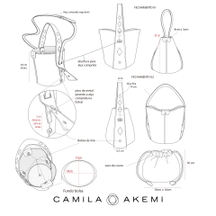 BOLSA NERIMA EM COURO VERMELHO - Camila Akemi - Bolsas e acessórios exclusivos em couro legítimo, com certificado LWG