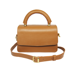 BOLSA TOSHIMA EM COURO CAMEL - comprar online