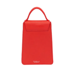 BOLSA HINO EM COURO VERMELHO - Camila Akemi - Bolsas e acessórios exclusivos em couro legítimo, com certificado LWG