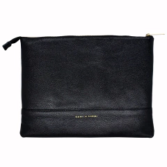 CASE NOTEBOOK TSU M EM COURO PRETO (CAMILA AKEMI) - comprar online