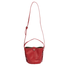 Imagem do BOLSA NERIMA EM COURO VERMELHO