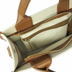 BOLSA MINI TONE EM COURO CAMEL - comprar online