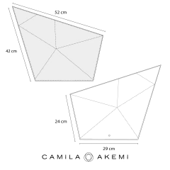 JOGO AMERICANO SAIKI EM COURO PRETO E OFF-WHITE II - Camila Akemi - Bolsas e acessórios exclusivos em couro legítimo, com certificado LWG