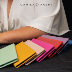 PORTA DOCUMENTOS NISHI EM COURO AMARELO - Camila Akemi - Bolsas e acessórios exclusivos em couro legítimo, com certificado LWG