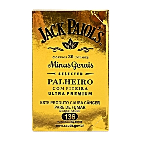CIGA PALHEIRO JACK PAIOL PITEIRA OURO 10 CARTEIRAS