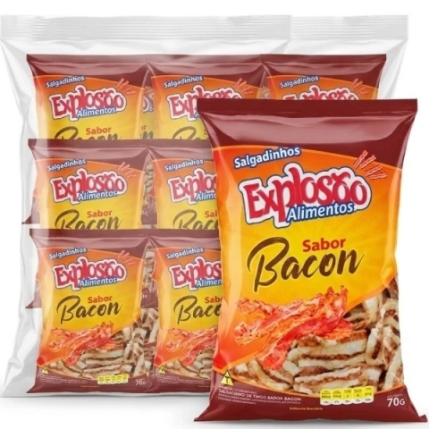 SALG DE TRIGO BACON 10X70G PELLETS EXPLOSAO