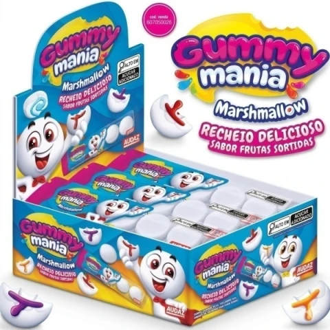 BR GUMMY MANIA MARSHMALLOW DP C/ 24 UN