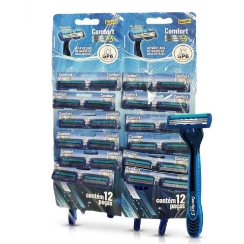 AP.BARBEAR COMFORT 3 PLASTICO 3 LAMINAS CT.C/ 24UN GP5002