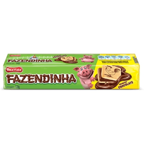 BISC RECH CHOC 130GR FAZENDINHA
