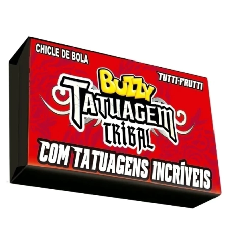 CHICLE TATTO TRIBAL TUTI FRUTTI 90 UNIDADES BUZZY