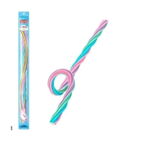 BALA REGALIZ BIG CANUD TWIST MORANGO CIT UNICORNIO COLORIDO 24UNX26GR