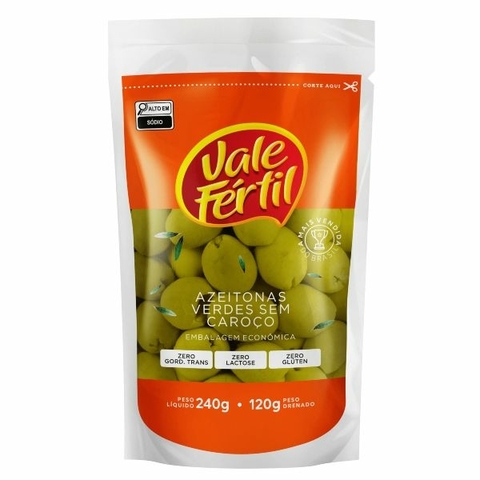 AZEITONA S/CAROCO 120G DOY PACK VALE FERTIL