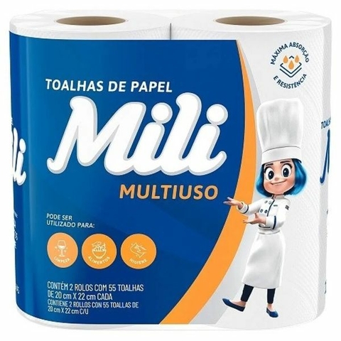 PAPEL TOALHA DE PAPEL MILI 110FLS 12X2X55