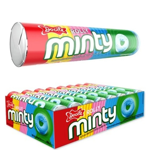 PASTILHA ROLLY MINTY FRUIT 16 UNIDADES