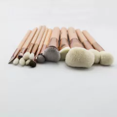 Set 15 Brochas Para Ojos Y Rostro Pelo Mixto Beili - comprar online