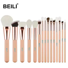 Set 15 Brochas Para Ojos Y Rostro Pelo Mixto Beili