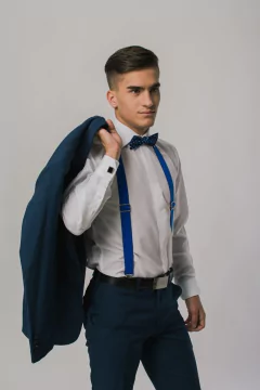 Traje Slim Fit Azul Marino Chupin