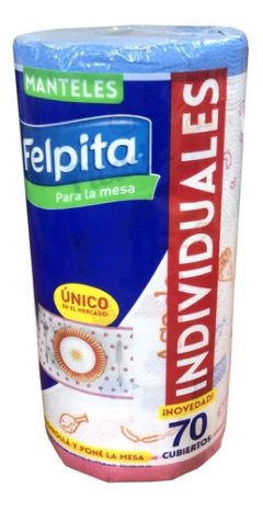 Manteles Individuales Papel Felpita 12 X 70 Paños-cubiertos - comprar online
