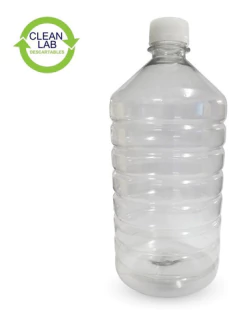 Botella Plástica Redonda Cristal X 1 Lt Pet X 30 Unidades - comprar online