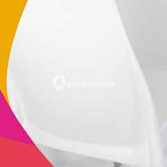 Silla Plástica Apilable X 6 Unidades Reforzada Patas De Caño Galana Malba Color Blanco Para Tu Casa en internet