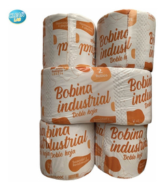 Bobina Papel Toallas Doble Blanca 400 Mts X 20 Cm X 2 Un. Lc - comprar online