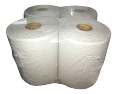 Bobina Toalla Papel Rollo X 200mts X 20 Cm Blanca X 4 Un Lv