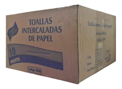 10 Cajas Toallas Papel Beige Intercaladas Liviana Lv 20x24 en internet