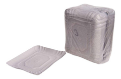 Bandeja De Carton N°3 Comun Gris X 100 Un X 5 Packs