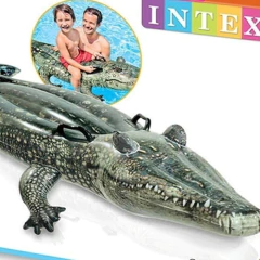 Cocodrilo Inflable Realista P/pileta Niños 170x86 Cm Intex P - comprar online