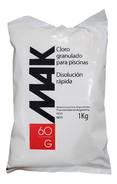 Bolsa De 1 Kg Cloro Granulado Rápido Instantaneo Full Mak en internet