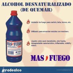 Alcohol De Quemar Mas Fuego X 930 Cc X Caja X 6 Un. en internet