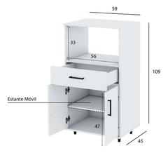 Rack Organizador Microondas Y Horno Gril 2 Estantes Premium - comprar online