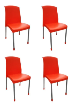 Sillas Plasticas Malba Galana Ticiana Reforzadas Pack X 4 - tienda online