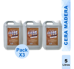 Cera P/ Pisos De Madera Roble Oscuro X 5 Lts Pack X 3.