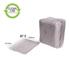 Bandeja De Carton N°3 Comun Gris X 100 Un X 5 Packs - comprar online