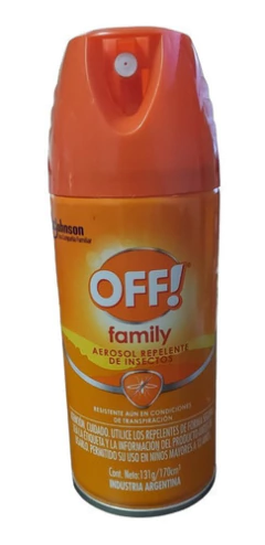 Repelente Off Family Aerosol X 165 Cm3 (naranja) X 12 Un. - comprar online