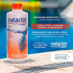 Alguicida Liquido Nataclor Para Pileta 1 Litro en internet